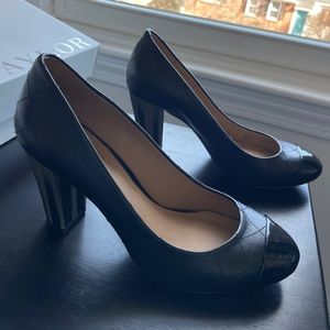 Ann Taylor Blocked Heels, Size 6.5